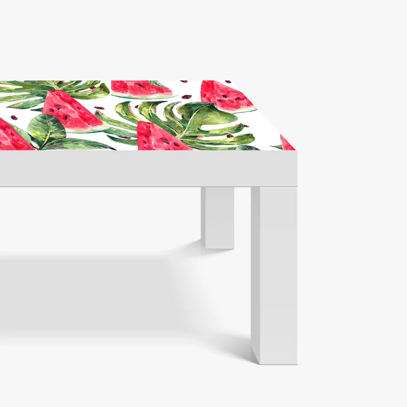 Tischaufkleber und Schreibtischaufkleber aquarell wassermelonen sommermuster