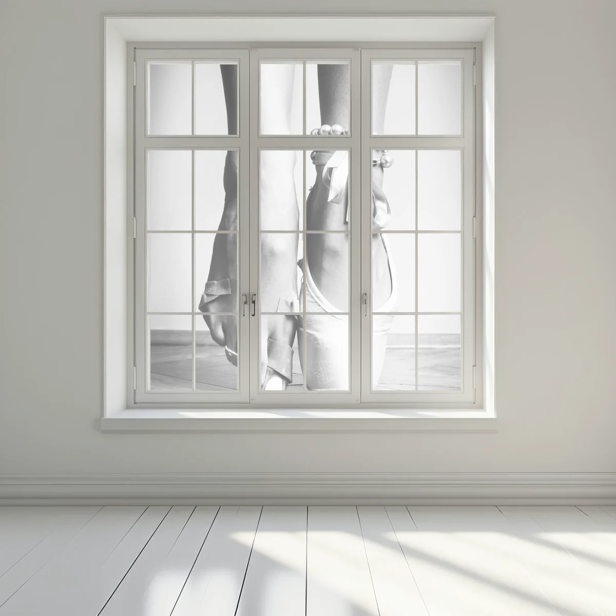 Fensteraufkleber ballettspitze in anmut Fensteraufkleber ballettspitze in anmut