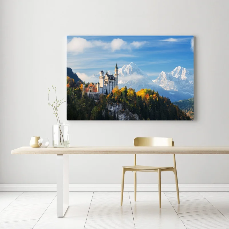 Leinwandbild märchenschloss in den Alpen Leinwandbild märchenschloss in den Alpen