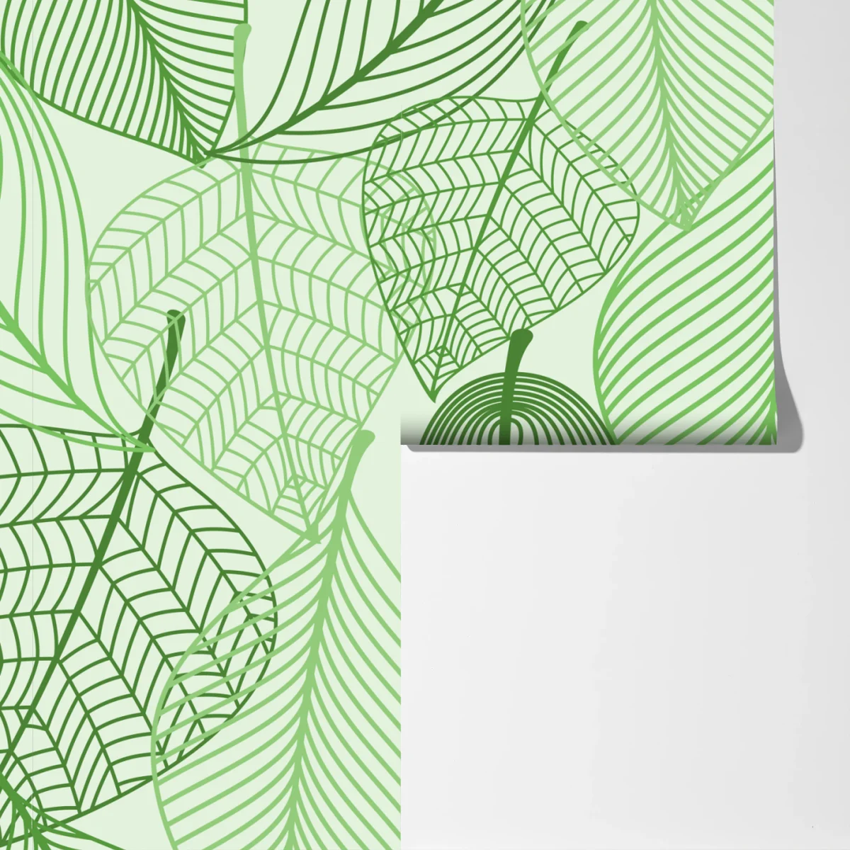 Fototapeta zielony botaniczny wzór liści Fototapeta zielony botaniczny wzór liści