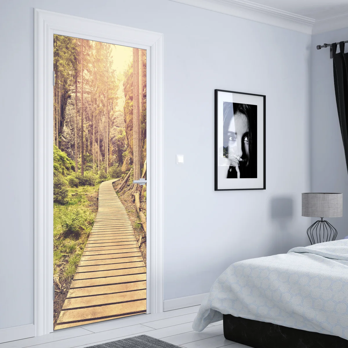 Türaufkleber sonniger holzsteg in Adrspach Teplice Türaufkleber sonniger holzsteg in Adrspach Teplice