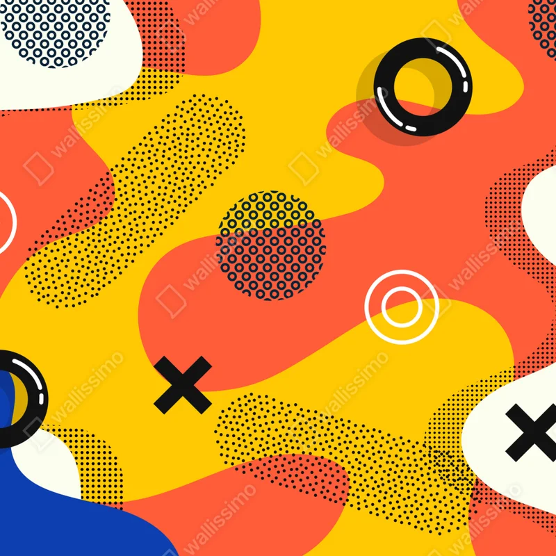 Poster lebhaftes abstraktes geometrisches muster • Poster bei Wallnifity® Poster lebhaftes abstraktes geometrisches muster • Poster bei Wallnifity®