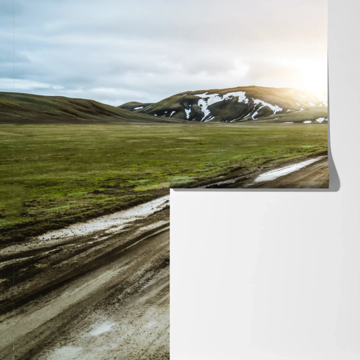 Fototapete Landmanalaugar malerische hochlandsstraße Fototapete Landmanalaugar malerische hochlandsstraße