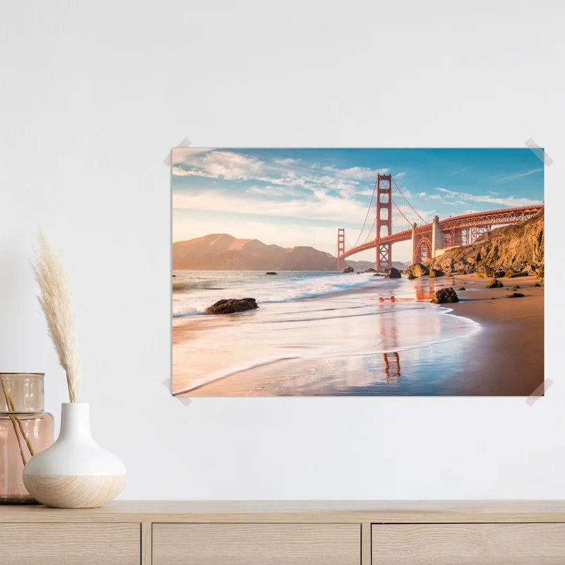 Poster San Francisco Golden Gate Bridge bei sonnenuntergang Poster San Francisco Golden Gate Bridge bei sonnenuntergang