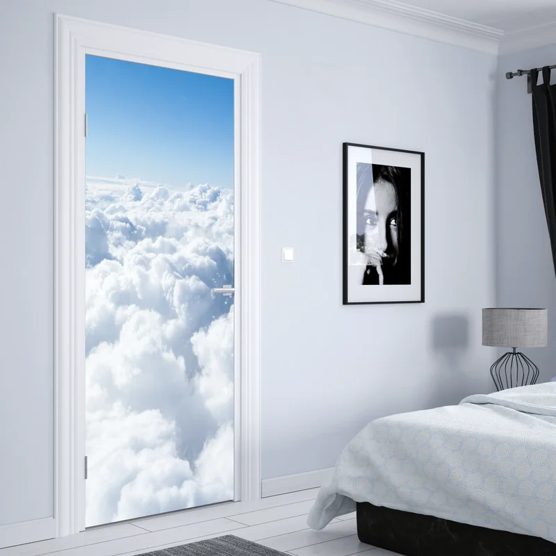 Türaufkleber ruhige wolkenlandschaft aus der luft