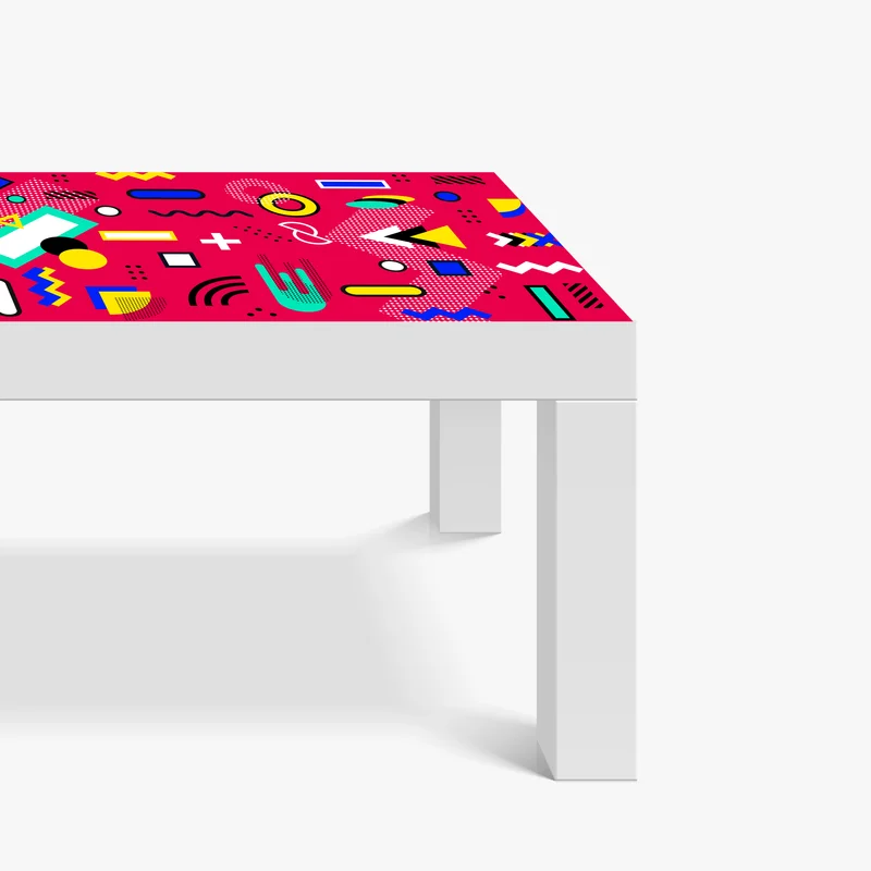 Tischaufkleber und Schreibtischaufkleber lebhaftes geometrisches pop-muster