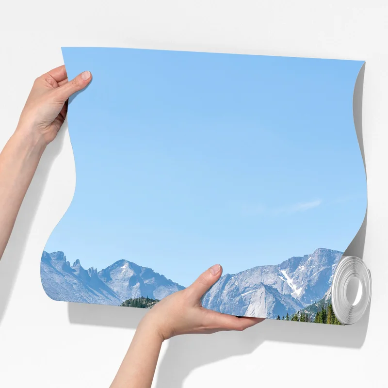 Fototapete gebirgssee mit spiegelung Fototapete gebirgssee mit spiegelung