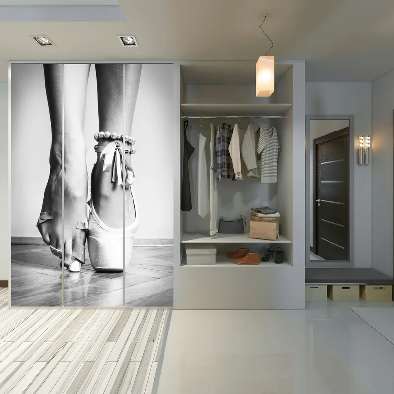 Schrankaufkleber ballettspitze in anmut Schrankaufkleber ballettspitze in anmut