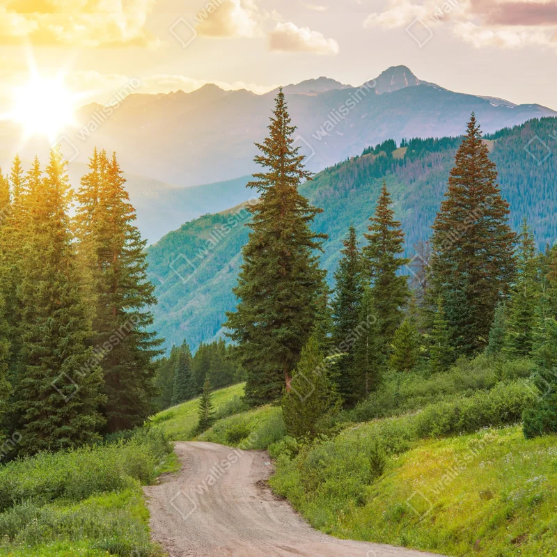 Fototapeta Colorado górska ścieżka o wschodzie słońca Fototapeta Colorado górska ścieżka o wschodzie słońca