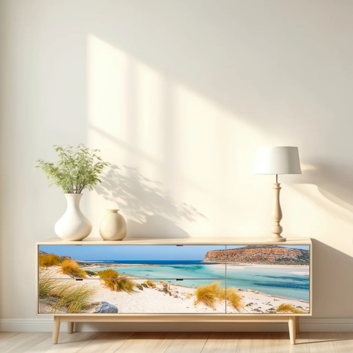 Repositionierbarer Aufkleber lagune Balos, Kreta: türkisser traum Repositionierbarer Aufkleber lagune Balos, Kreta: türkisser traum