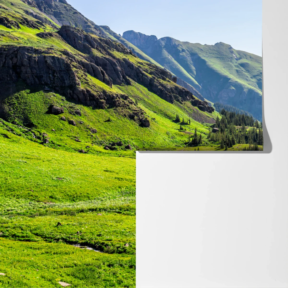 Fototapeta spokojna alpejska dolina Fototapeta spokojna alpejska dolina