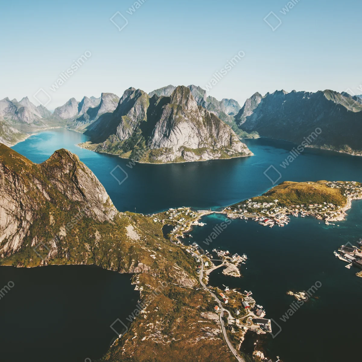 Tischaufkleber und Schreibtischaufkleber majestätische fjordlandschaft Tischaufkleber und Schreibtischaufkleber majestätische fjordlandschaft