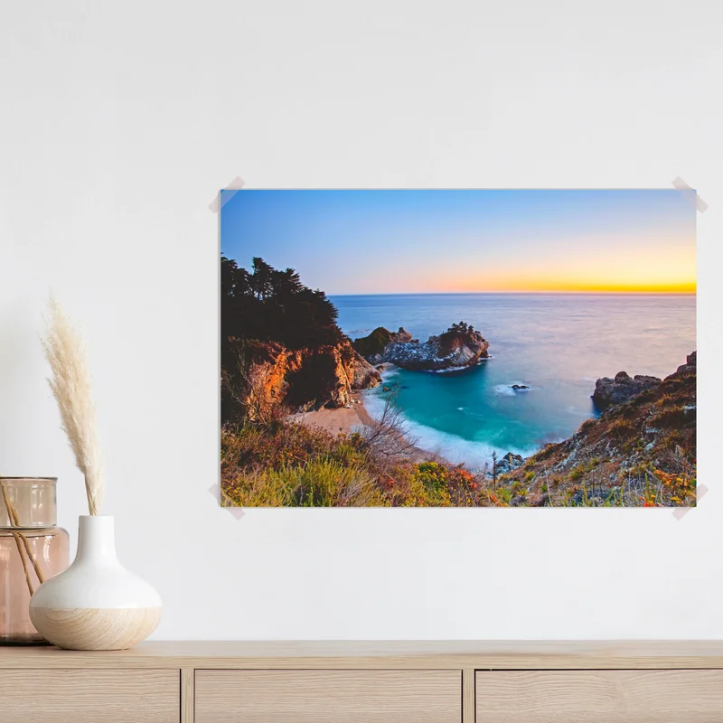 Poster türkisbucht bei sonnenuntergang • Poster bei Wallnifity® Poster türkisbucht bei sonnenuntergang • Poster bei Wallnifity®