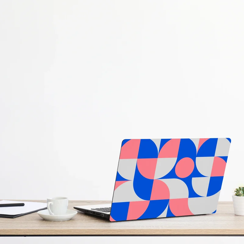 Laptop-Aufkleber skandinavische geometrische komposition
