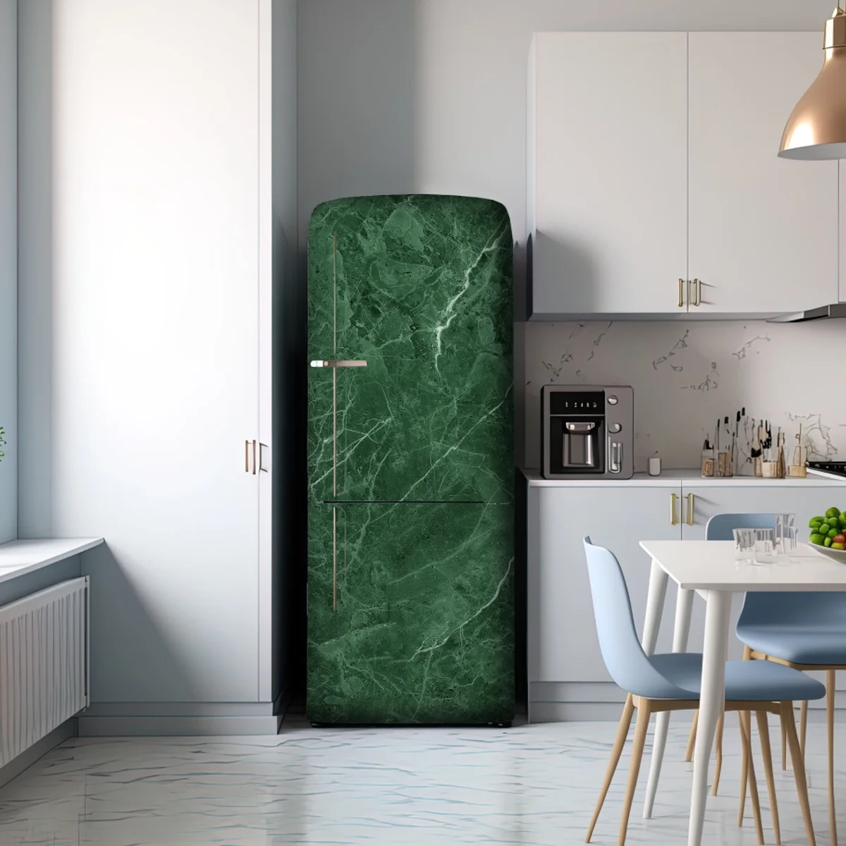 Kühlschrankaufkleber grüne marmortextur Kühlschrankaufkleber grüne marmortextur