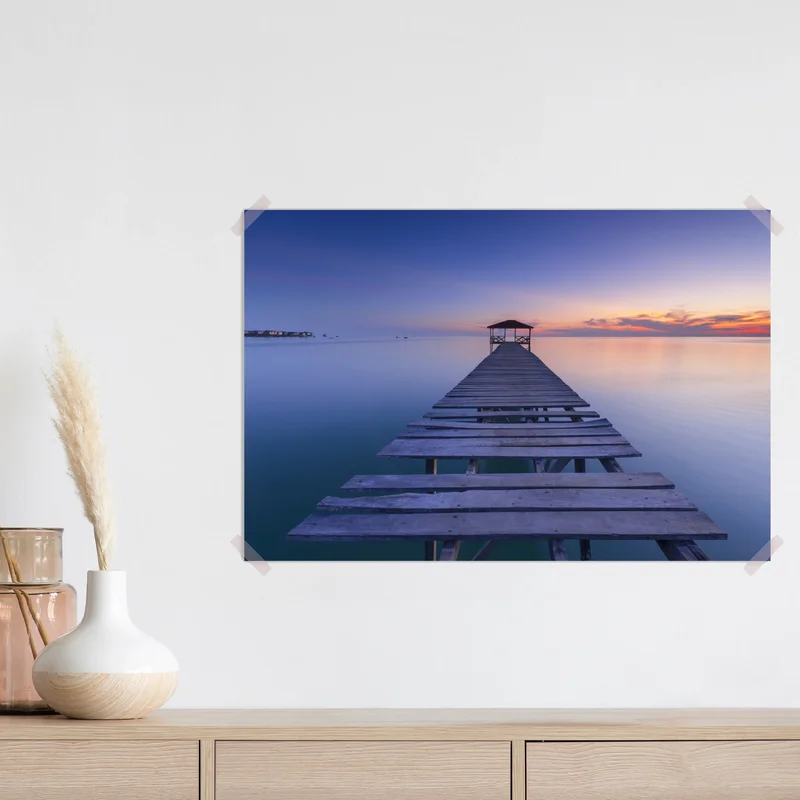 Poster ruhiger steg bei sonnenuntergang Poster ruhiger steg bei sonnenuntergang