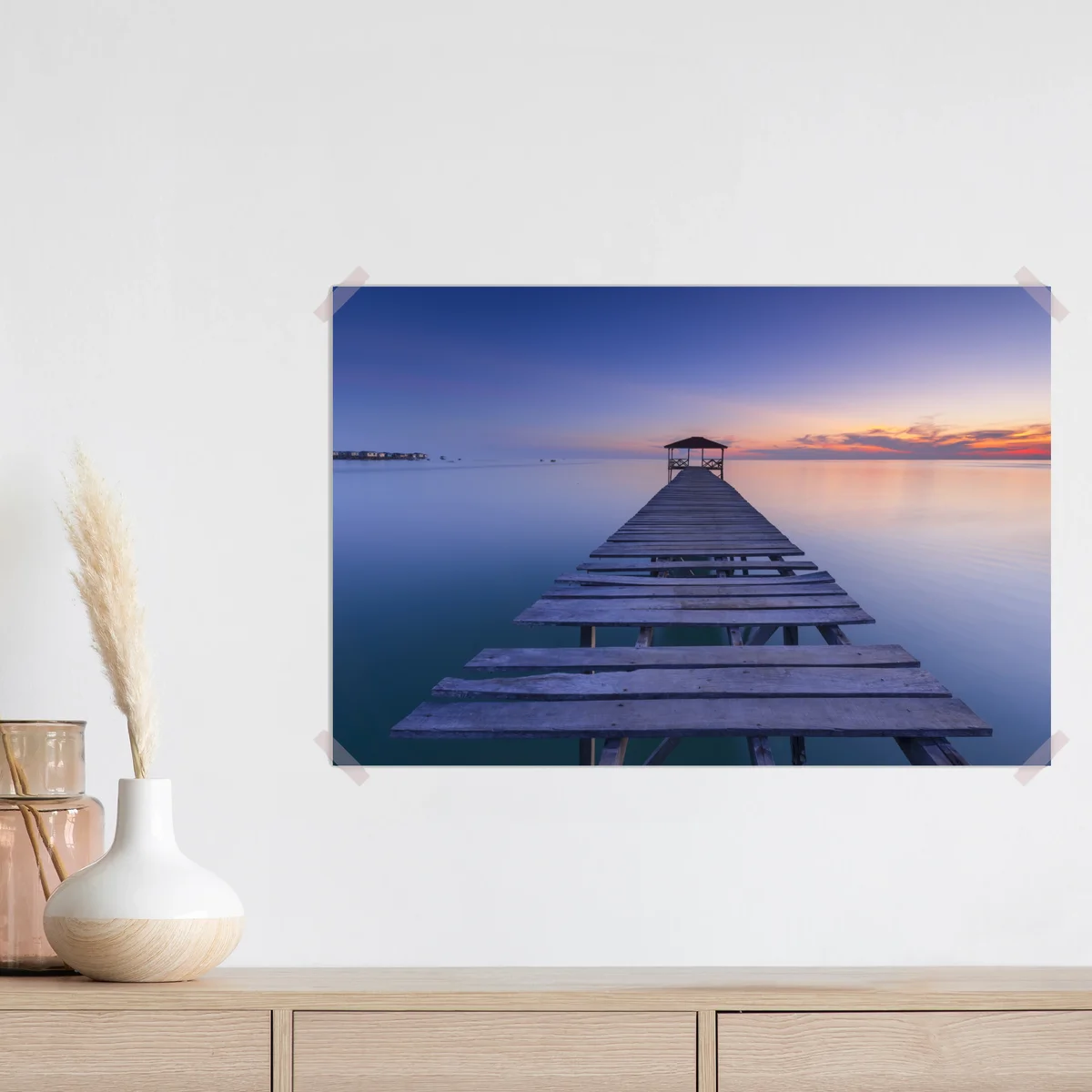 Poster ruhiger steg bei sonnenuntergang Poster ruhiger steg bei sonnenuntergang