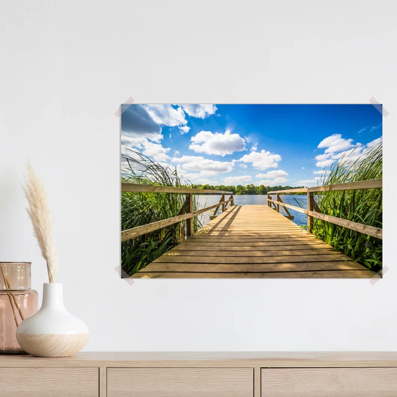 Poster sonniger steg am see Poster sonniger steg am see