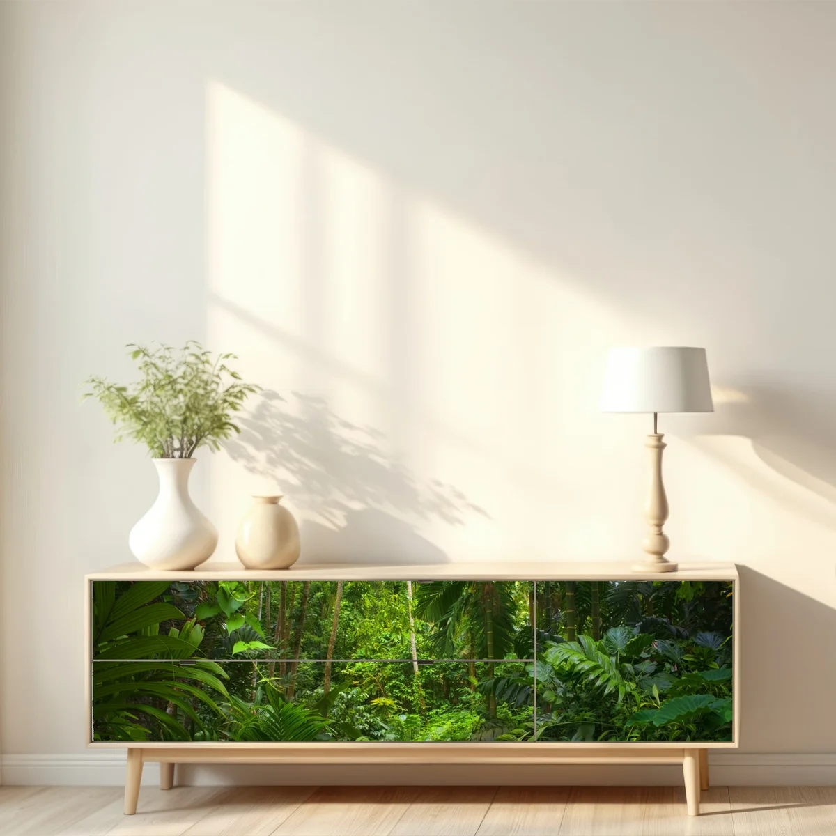 Repositionierbarer Aufkleber üppiger tropischer dschungel Repositionierbarer Aufkleber üppiger tropischer dschungel