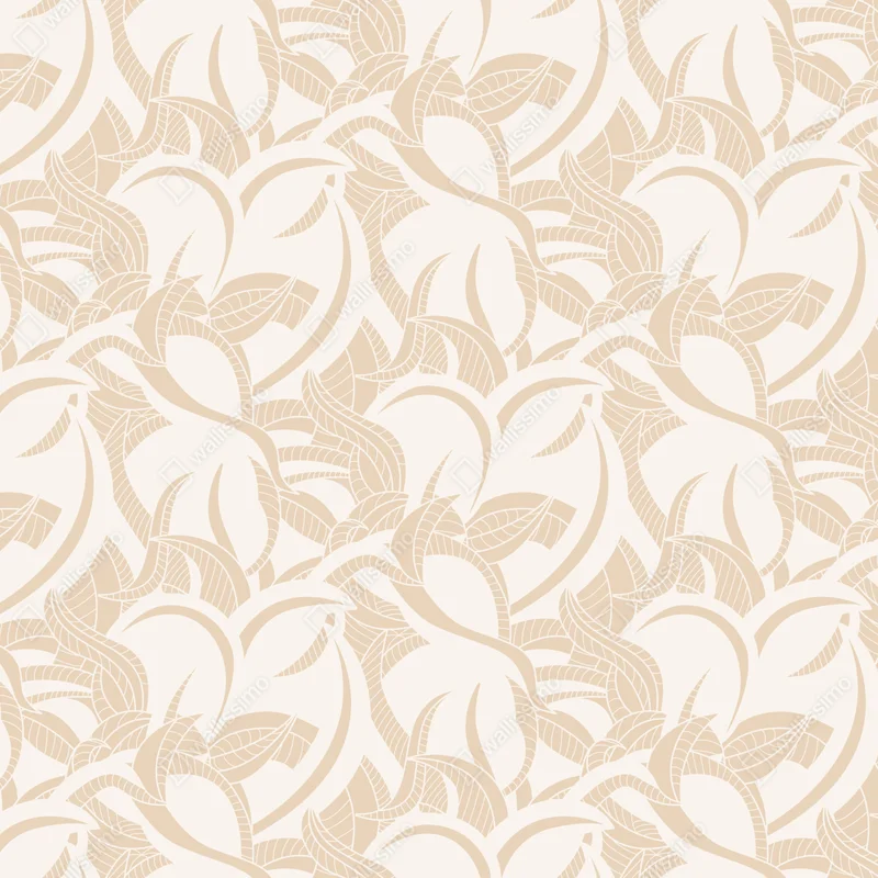 Laptop-Aufkleber beiges blattmuster im botanischen stil Laptop-Aufkleber beiges blattmuster im botanischen stil