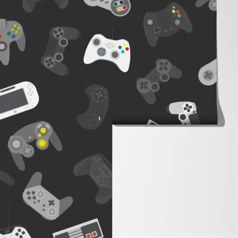 Fototapete retro controller muster Fototapete retro controller muster