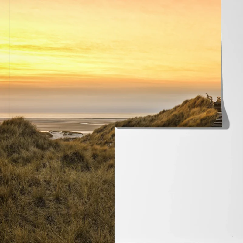 Fototapete sonnenuntergang am strand von Amrum Fototapete sonnenuntergang am strand von Amrum