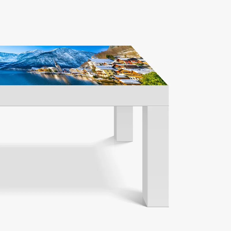 Tischaufkleber und Schreibtischaufkleber winterruhe in Hallstatt — alpendorf am see