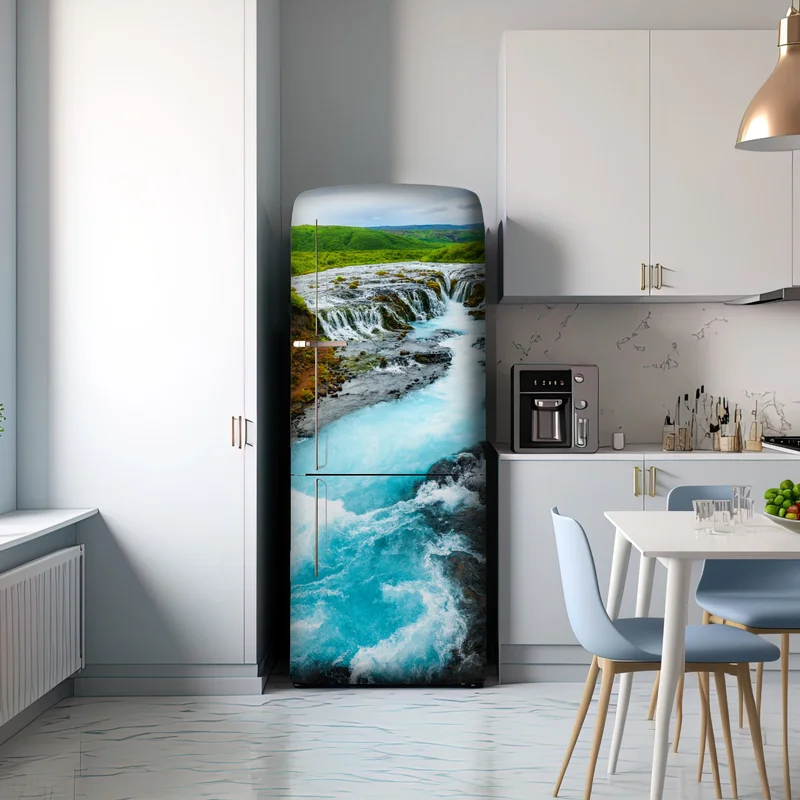 Kühlschrankaufkleber wasserfall Bruarfoss, Island