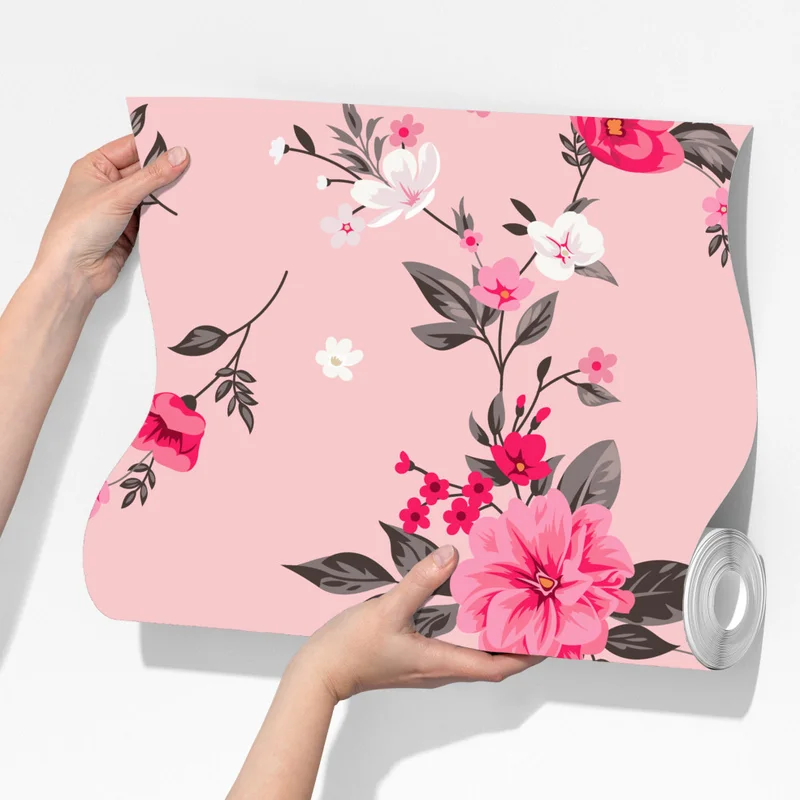 Fototapete zartes rosa blumenmuster Fototapete zartes rosa blumenmuster