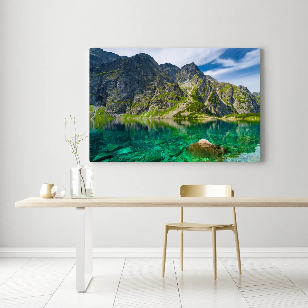 Leinwandbild Czarny Staw bergreflexion Leinwandbild Czarny Staw bergreflexion