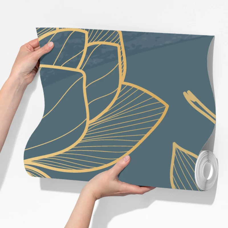 Fototapete goldene magnolie auf türkisfarbenem hintergrund Fototapete goldene magnolie auf türkisfarbenem hintergrund