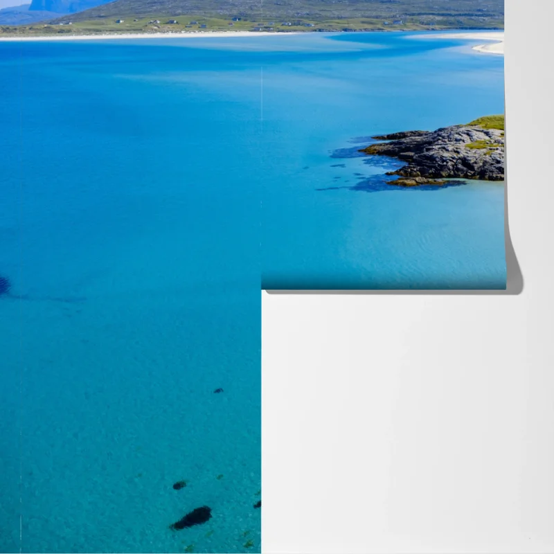 Fototapete ruhige türkisfarbene strandlandschaft Fototapete ruhige türkisfarbene strandlandschaft