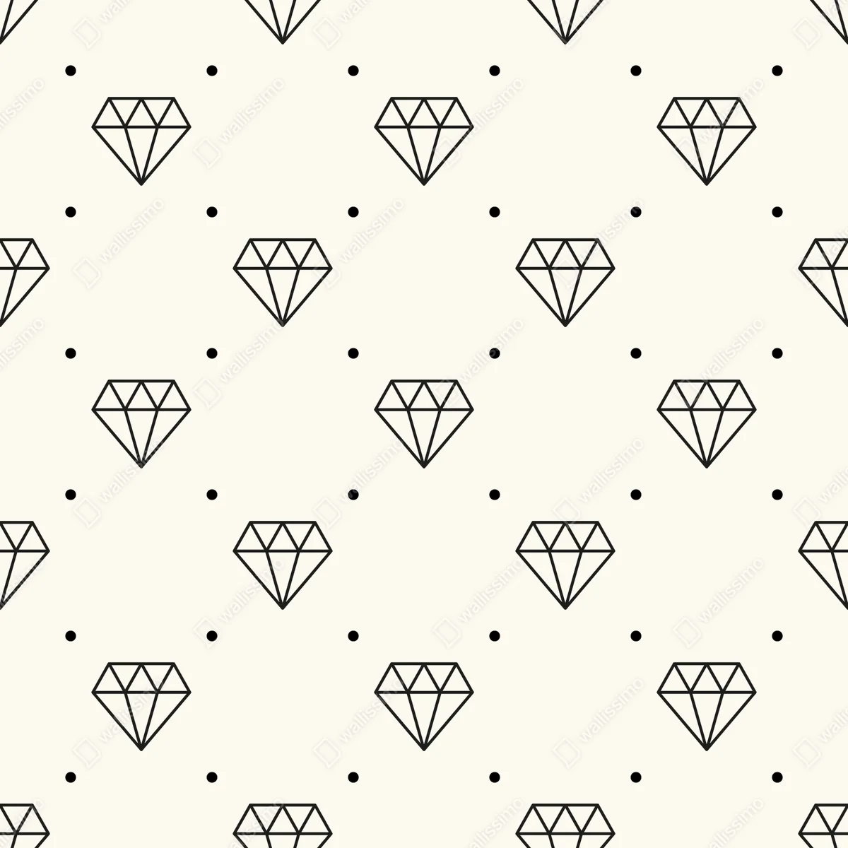 Türaufkleber minimalistisches diamantenmuster mit punkten Türaufkleber minimalistisches diamantenmuster mit punkten