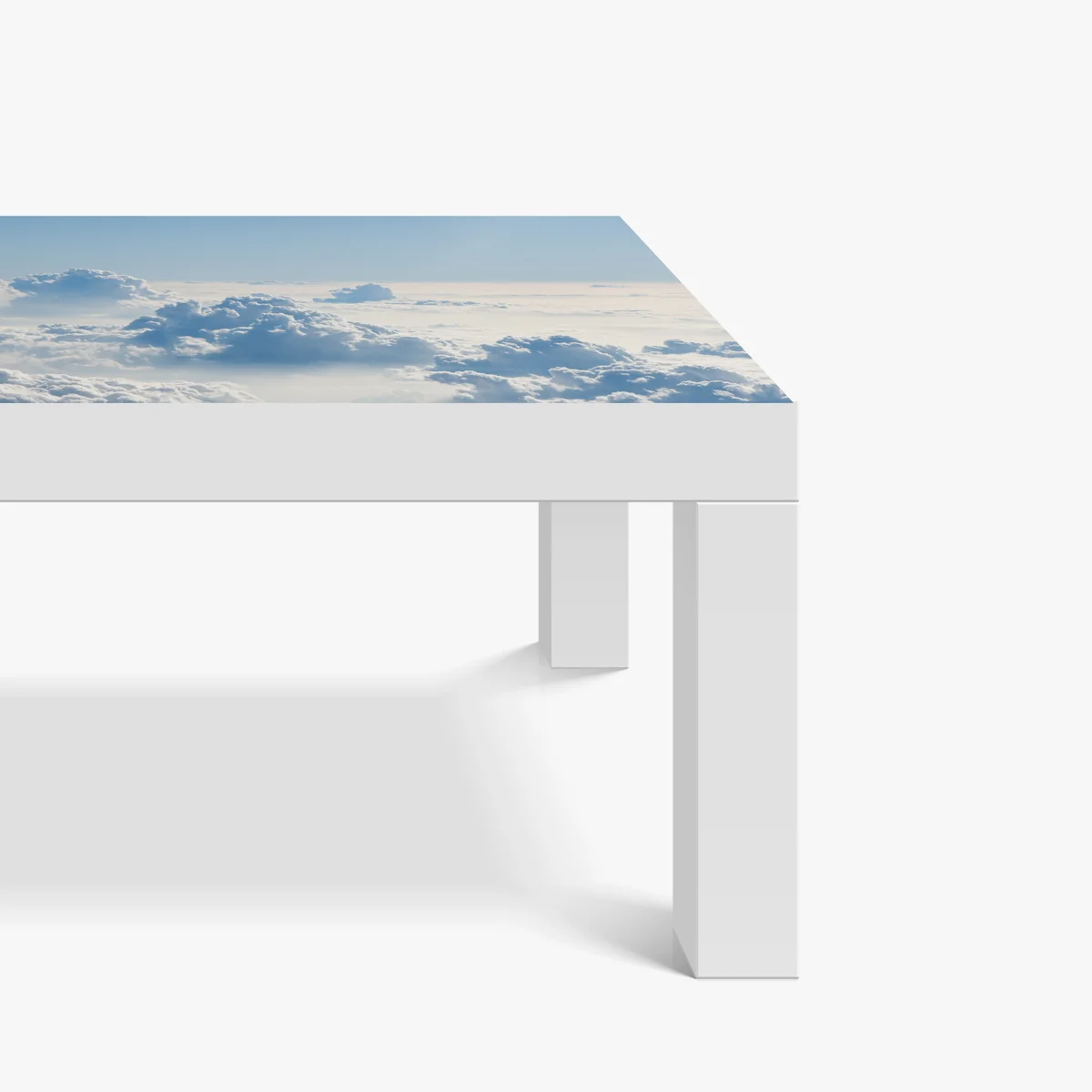 Tischaufkleber und Schreibtischaufkleber luftige wolkenlandschaft im soften blau Tischaufkleber und Schreibtischaufkleber luftige wolkenlandschaft im soften blau