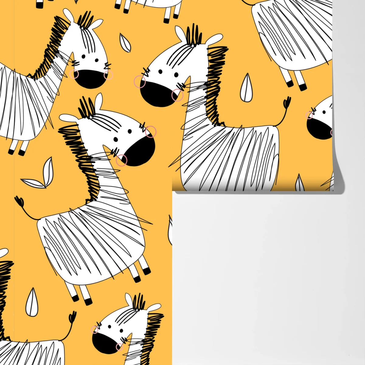 Fototapete verspieltes zebramuster für kinderzimmer Fototapete verspieltes zebramuster für kinderzimmer