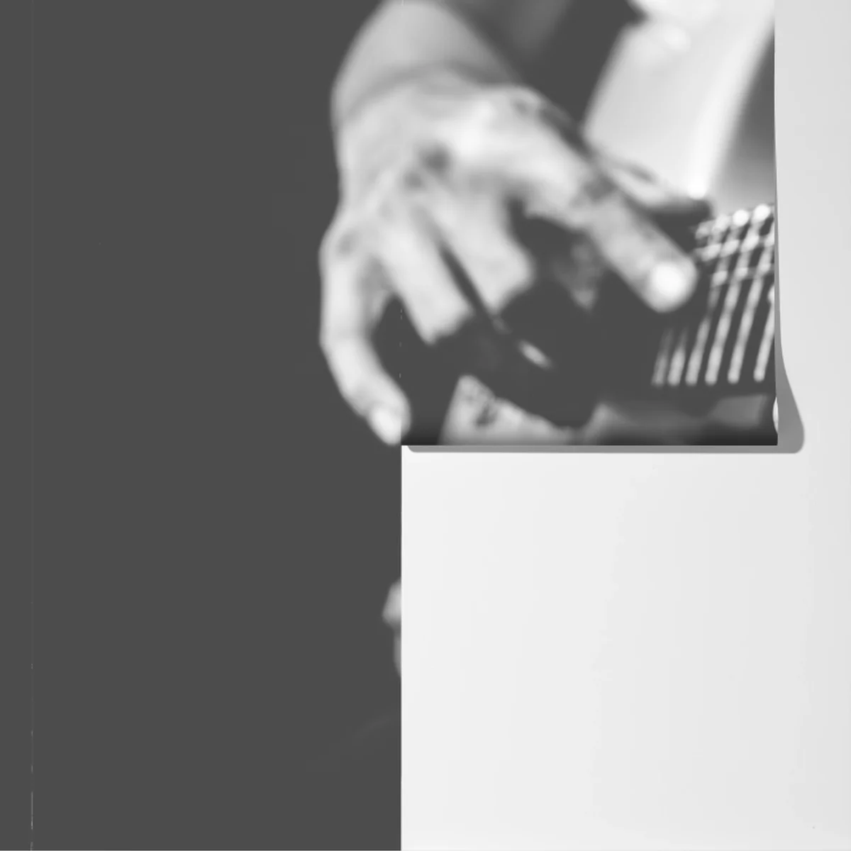 Fototapete monochrome gitarre nahaufnahme Fototapete monochrome gitarre nahaufnahme