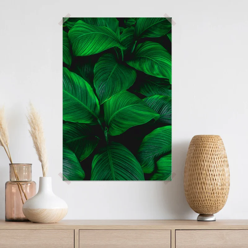 Poster üppige tropische blätter • Poster bei Wallnifity® Poster üppige tropische blätter • Poster bei Wallnifity®