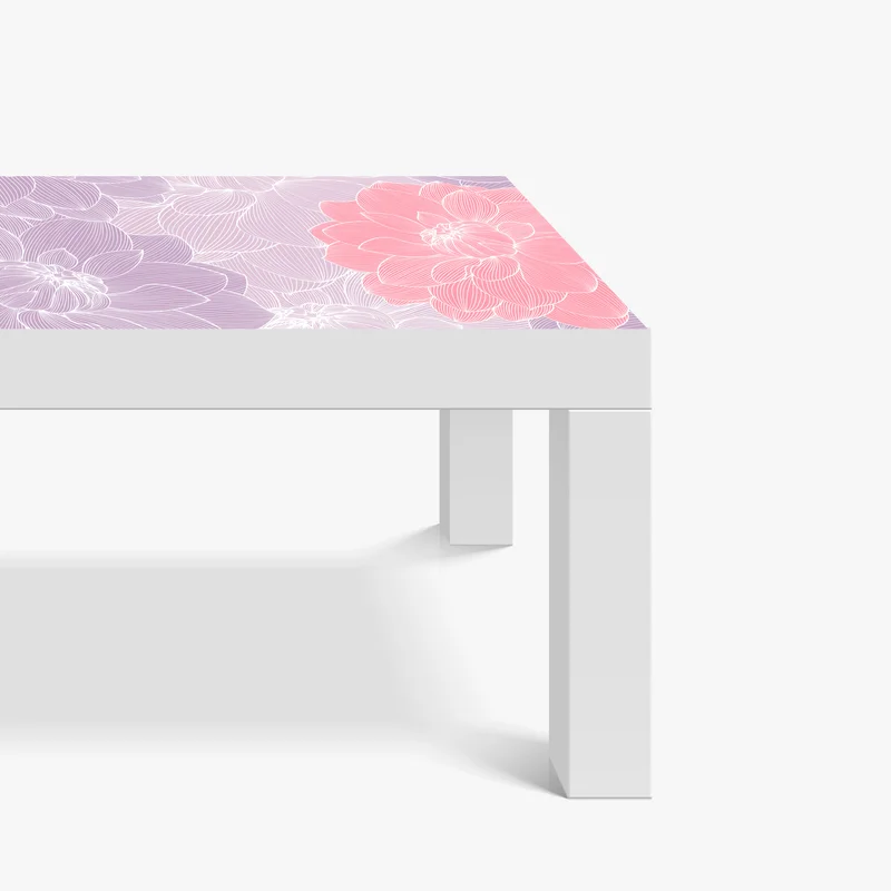 Tischaufkleber und Schreibtischaufkleber zartes pastell blumenmuster Tischaufkleber und Schreibtischaufkleber zartes pastell blumenmuster