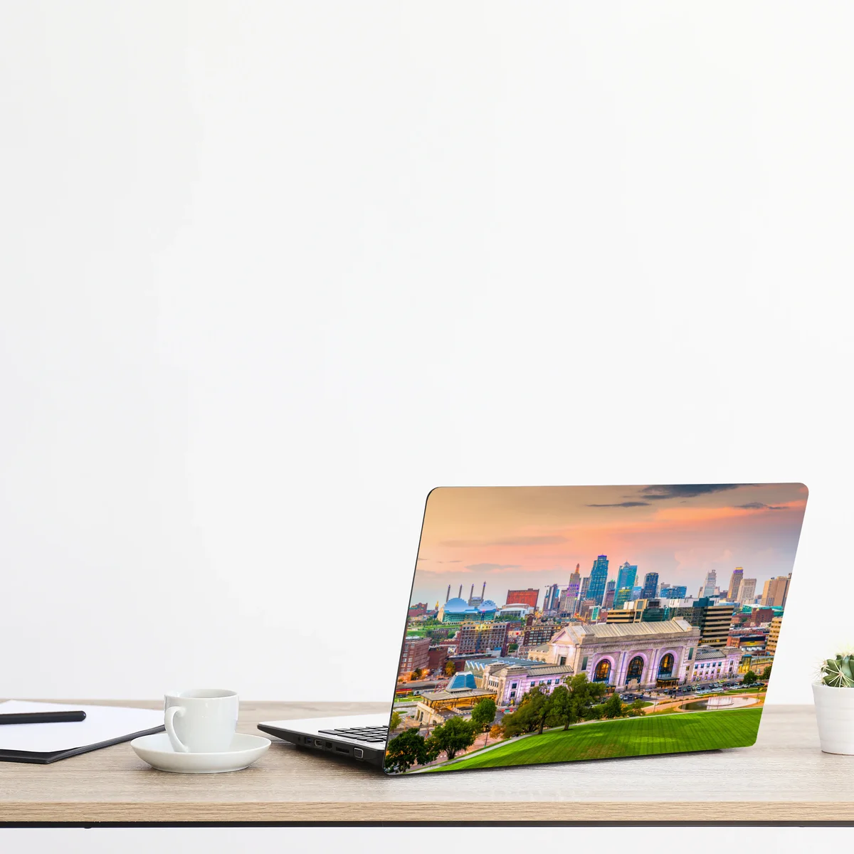 Laptop-Aufkleber Kansas City skyline bei dämmerung Laptop-Aufkleber Kansas City skyline bei dämmerung