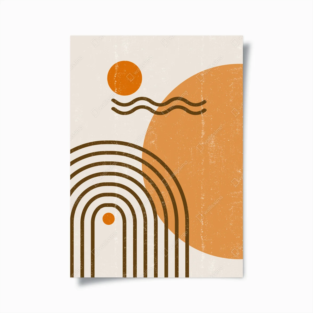 Poster boho geometrische sonne und regenbogen abstraktion • Poster bei Wallnifity® Poster boho geometrische sonne und regenbogen abstraktion • Poster bei Wallnifity®