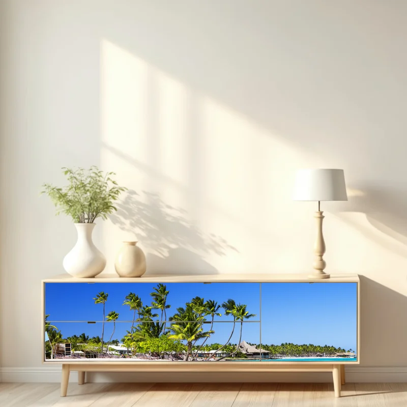 Repositionierbarer Aufkleber tropischer strand in Cap Cana