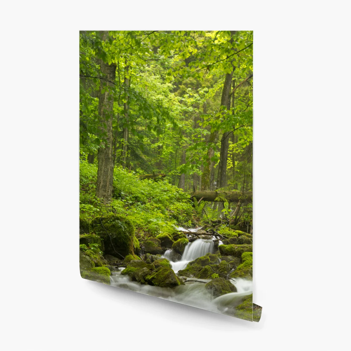 Fototapete moosiger wasserfall Fototapete moosiger wasserfall