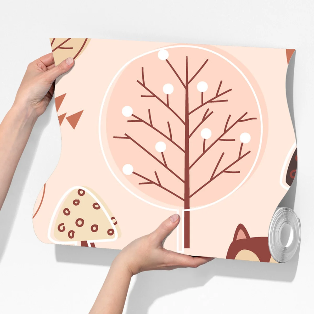 Fototapete waldfüchse muster für kinderzimmer Fototapete waldfüchse muster für kinderzimmer