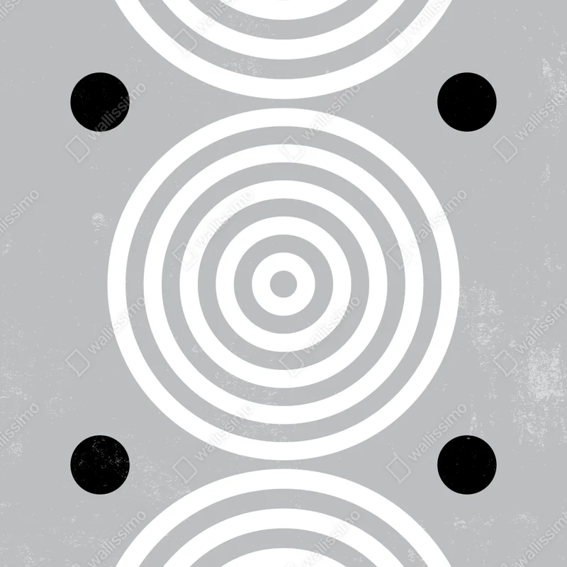 Poster monochrome konzentrische kreise wandbild • Poster bei Wallnifity® Poster monochrome konzentrische kreise wandbild • Poster bei Wallnifity®