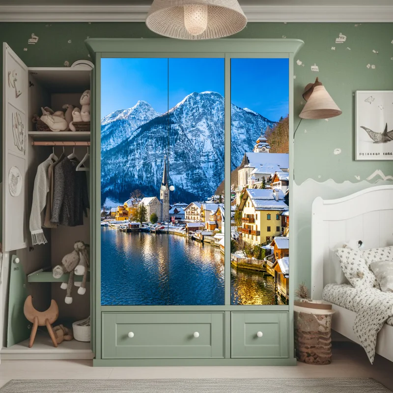 Schrankaufkleber winterruhe in Hallstatt — alpendorf am see