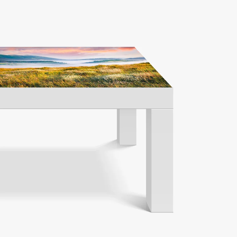 Tischaufkleber und Schreibtischaufkleber nebliger morgen in den Karpaten Tischaufkleber und Schreibtischaufkleber nebliger morgen in den Karpaten