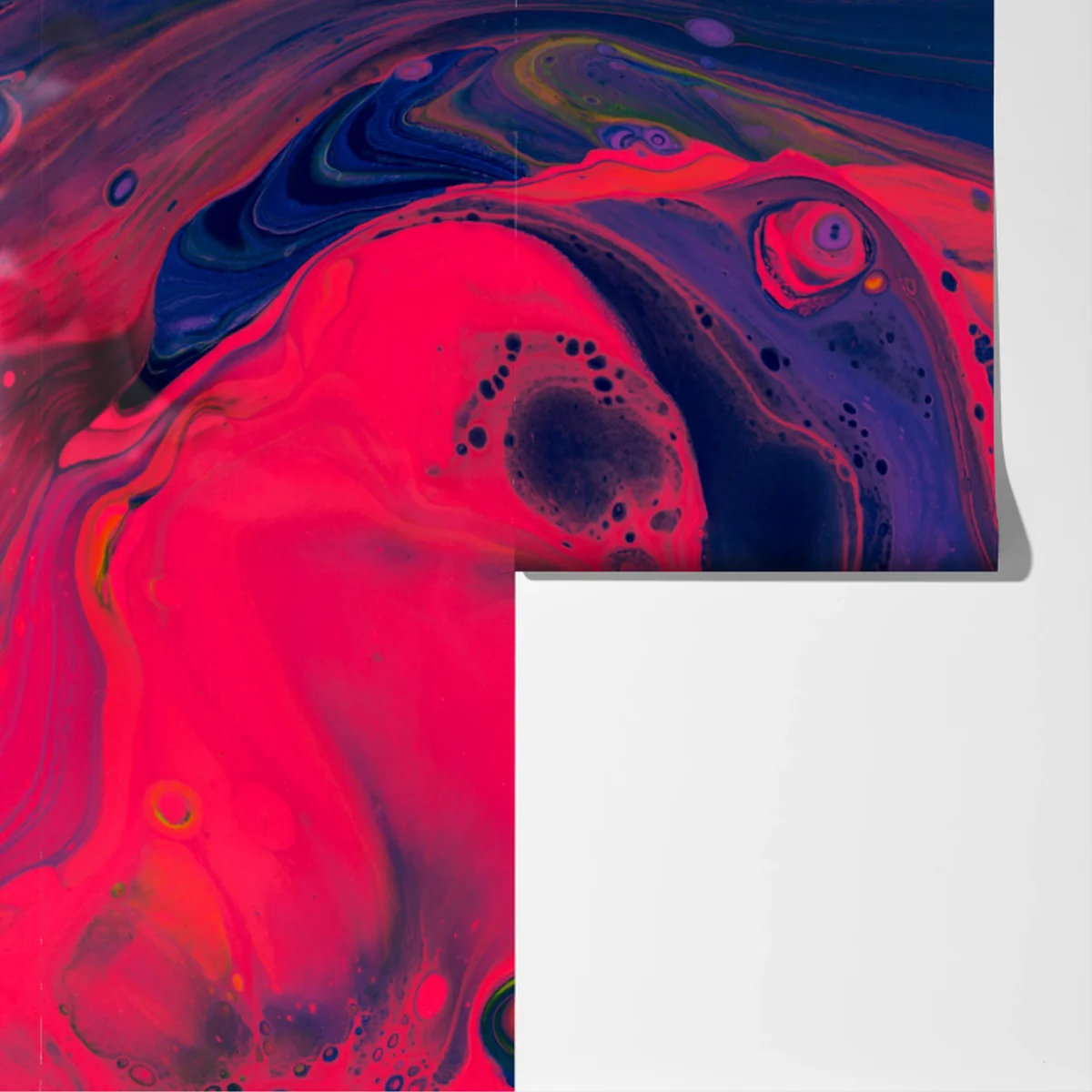 Fototapete leuchtende pinke abstrakte flüssige kunst Fototapete leuchtende pinke abstrakte flüssige kunst