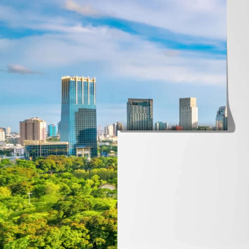 Fototapete lebendige Bangkok skyline über Lumpini Park Fototapete lebendige Bangkok skyline über Lumpini Park