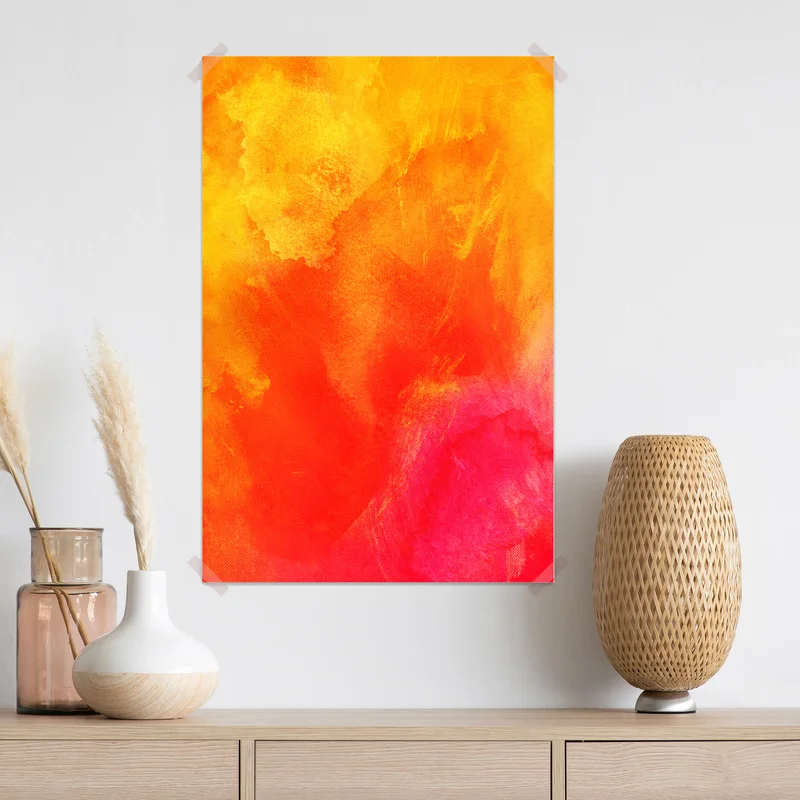 Poster lebendiger oranger abstrakter verlauf Poster lebendiger oranger abstrakter verlauf