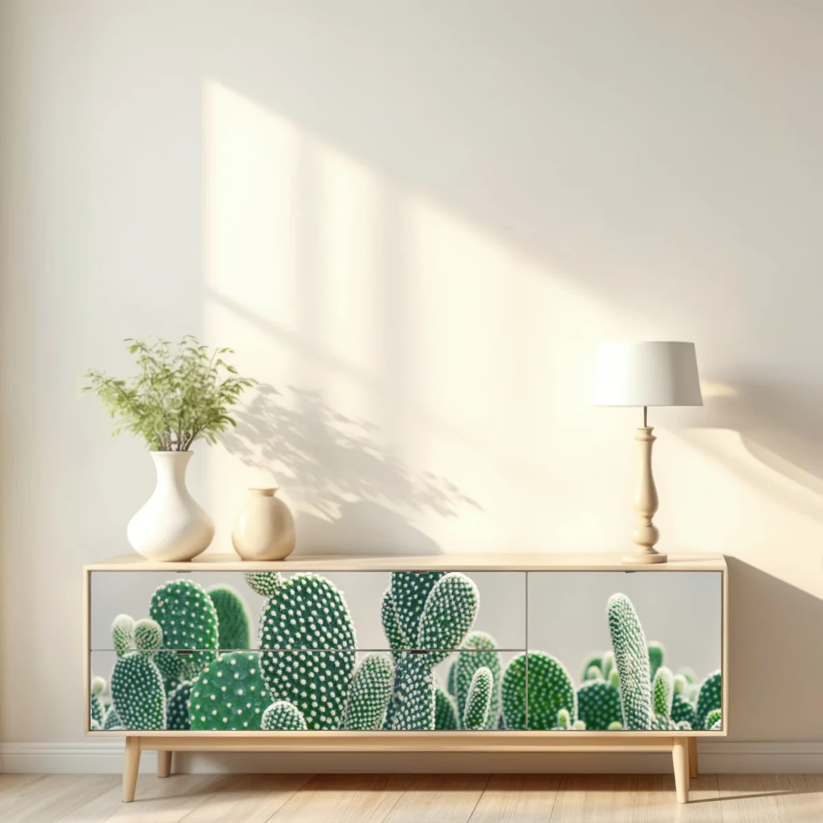 Repositionierbarer Aufkleber nahaufnahme eines opuntienkaktus Repositionierbarer Aufkleber nahaufnahme eines opuntienkaktus